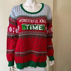 Well Worn Ugly Christmas Sweater XXL